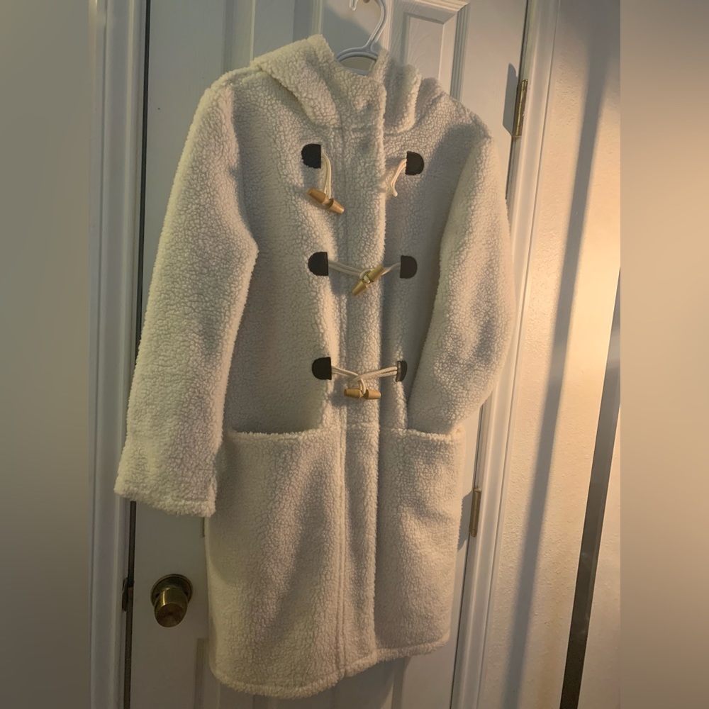 Copper Key Fleece Coat. Suede interior lining. Excellent quality. Never worn!